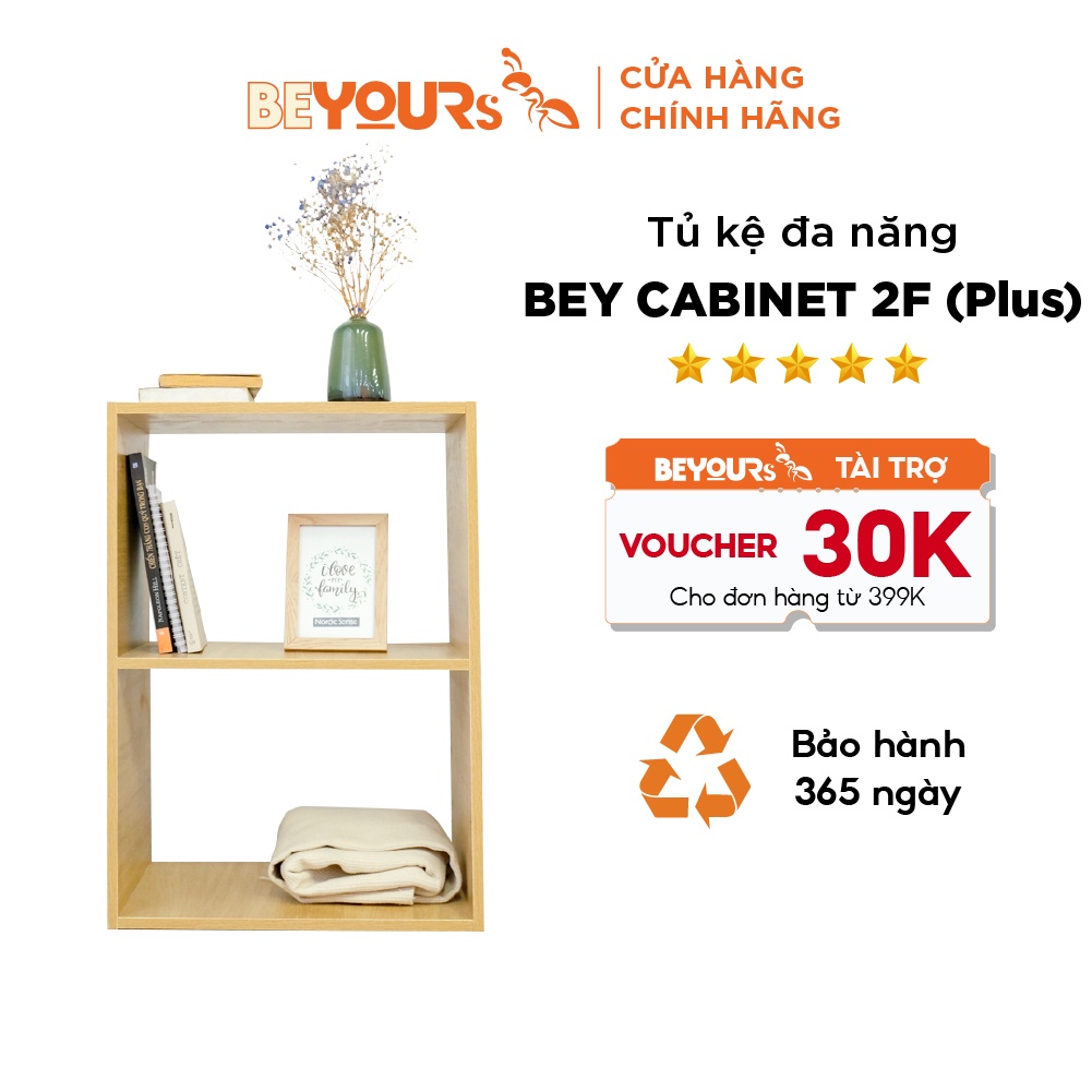 Tủ kệ lưu trữ 2 tầng BEYOURs Bey Cabinet 2F Plus gỗ MFC phủ melamine chắc chắn, để đồ đa năng, phong cách Hàn Quốc