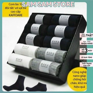 Combo 10 đôi tất chống thối. Tất Chân Vớ Chân Nam Cotton Thông Thoáng Sang Trọng