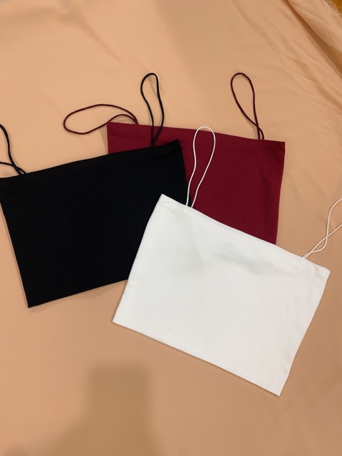 Áo hai dây croptop cotton hai lớp cao cấp hình thật m113 | BigBuy360 - bigbuy360.vn