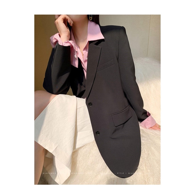 Áo khoác blazer dáng rộng phong cách Hàn Quốc thời trang mùa thu  dành cho nữ