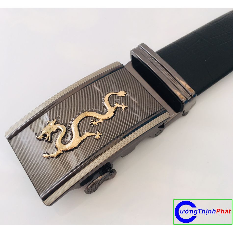 Dây nịt, thắt lưng nam mặt trượt khóa tự động cao cấp