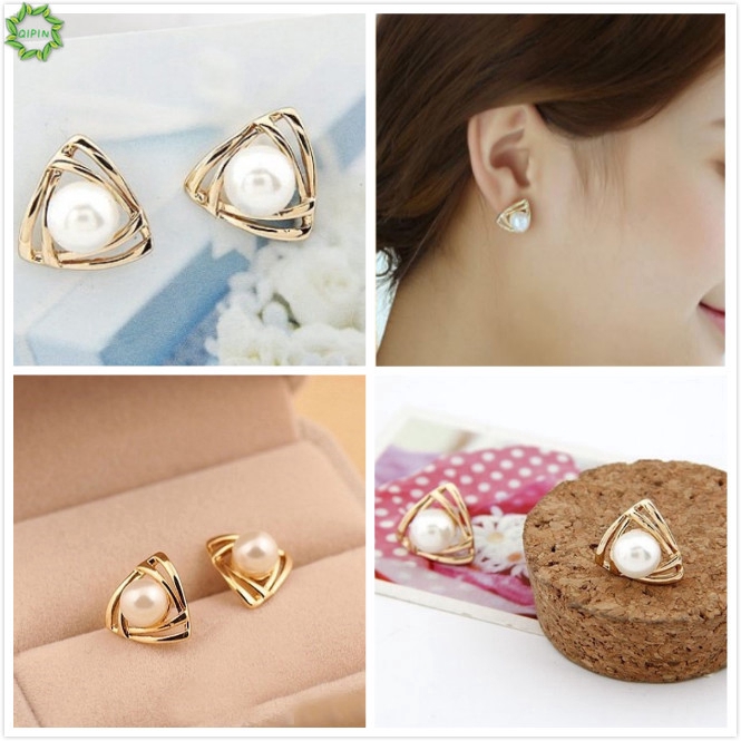 Bông tai kiểu dáng tam giác độc đáo thời trang cho nữ