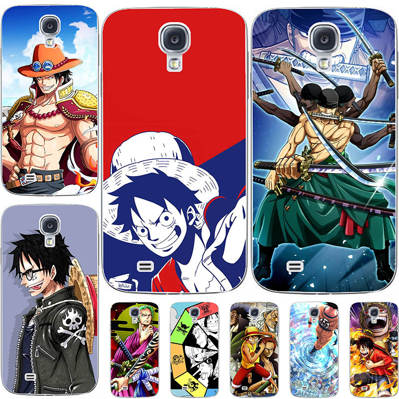 Fashion One Piece Cartoon Case For Samsung Galaxy S4 I9500 I9505 S 4 Mini i9190 S4 Active i9295 Cover Luffy Roronoa Zoro Soft Shell