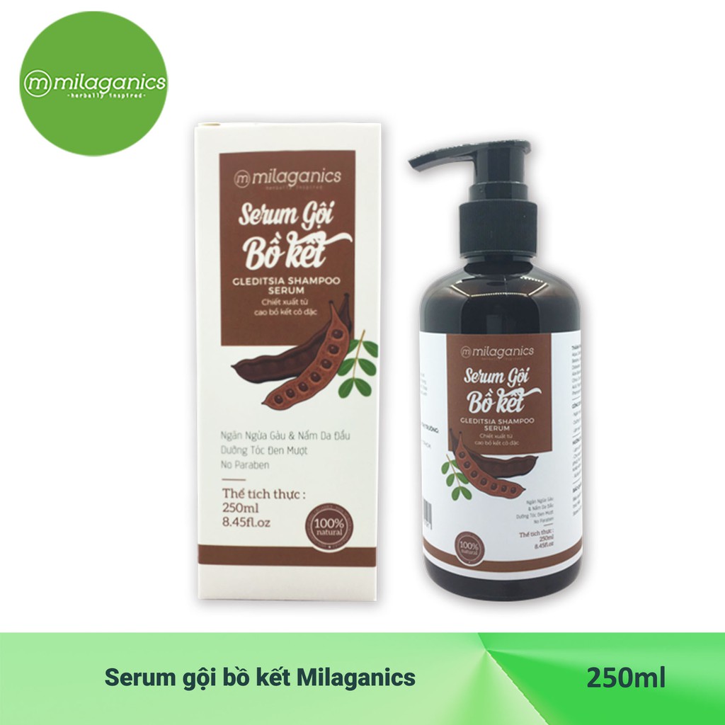 Serum gội bồ kết Milaganics 250ml | BigBuy360 - bigbuy360.vn