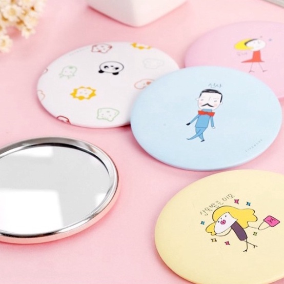 [FREESHIP❤️] Gương mini trang điểm siêu cute cầm tay bỏ túi Hàn Quốc tiện lợi