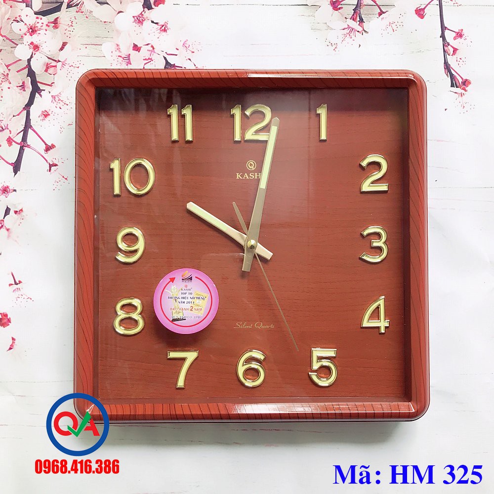 Đồng Hồ Treo Tường Dạ Quang Kashi HM23 (tặng kèm 2 Pin Panasonic)