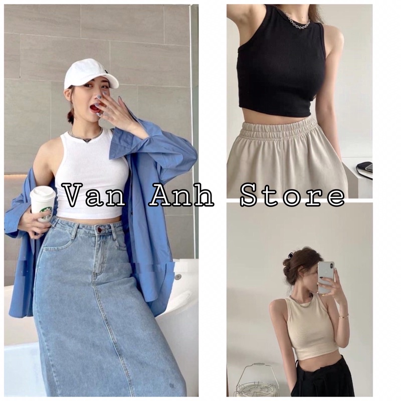 Áo Ba Lỗ Croptop Thun Tăm Nữ [ FREESHIP ]❤️❤️