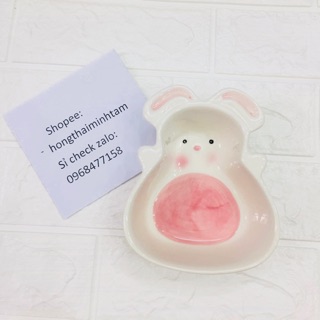 Bát gốm sứ hình Thỏ trắng đáng yêu