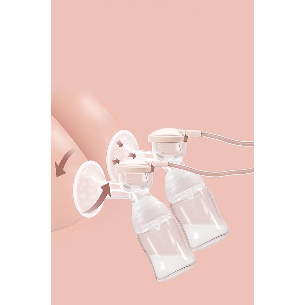 Máy hút sữa điện đôi Resonance 4 FATZBABY FB1182VNG 5 cấp độ matxa và 9 cấp độ hút sữa