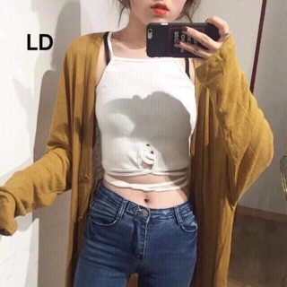 Áo 2 dây buộc bụng