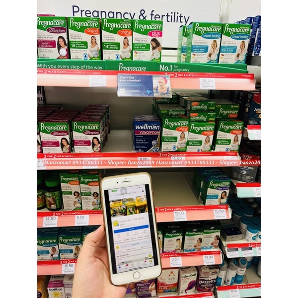 Vitamin sau sinh Pregnacare cho mẹ sau sinh – Viên uống lợi sữa bổ sung vitamin tổng hợp cho nữ