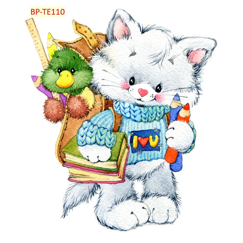 Tranh Dán Tường 3D Phòng NHÂN VẬT Hoạt Hình Ngộ Nghĩnh