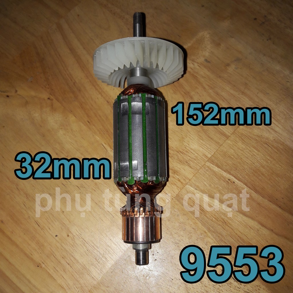 Roto máy mài makita 9553 ruột lõi đồng - phụ tùng dụng cụ cầm tay rô to và rotor máy cắt