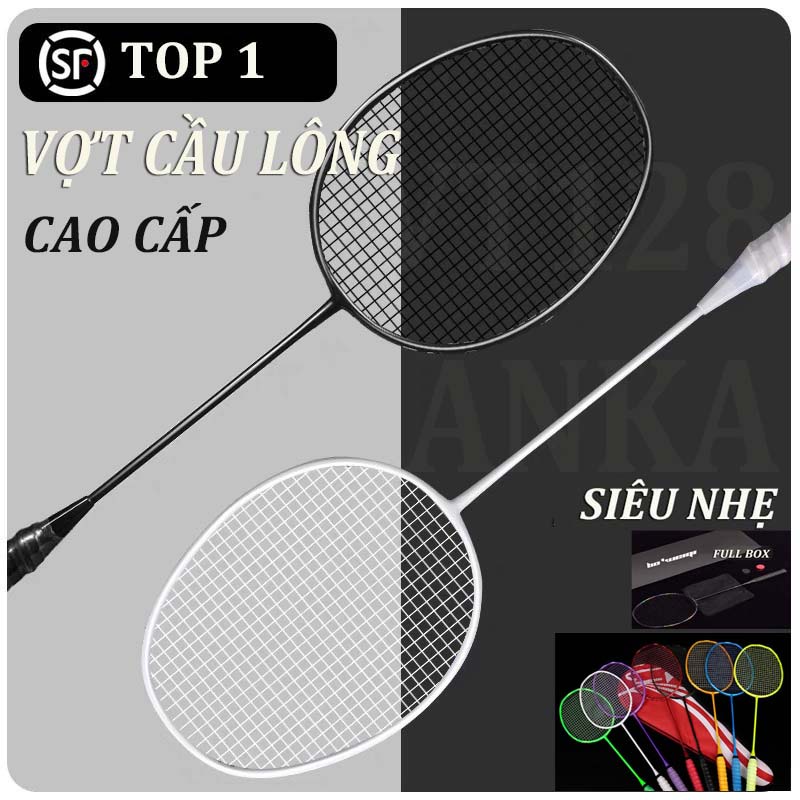 Vợt cầu lông khung cacbon siêu nhẹ Boweiqi – Bộ 1 cây vợt cầu lông siêu nhẹ chất liệu sợi cacbon BT21