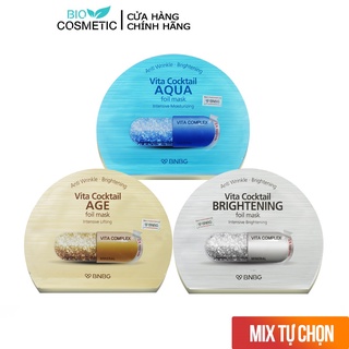 Combo mix tự chọn mặt nạ BNBG Cocktail Foil Mask dưỡng da chuyên sâu 30ml