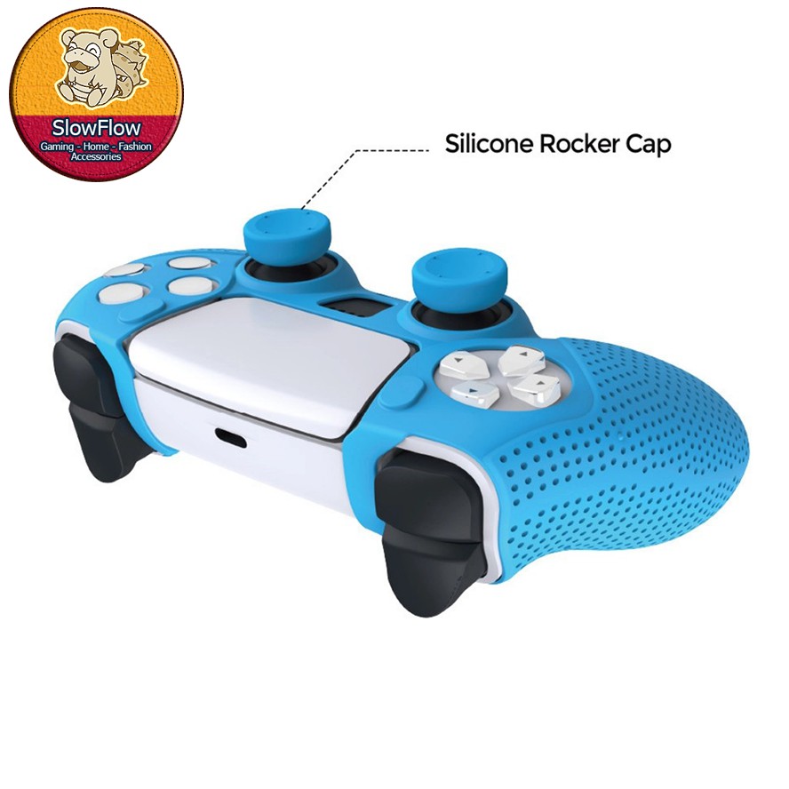 Vỏ tay cầm PS5 silicone Dobe TP5-0559, tặng kèm núm bọc analog - hàng chính hãng Phụ kiện SlowTech | BigBuy360 - bigbuy360.vn