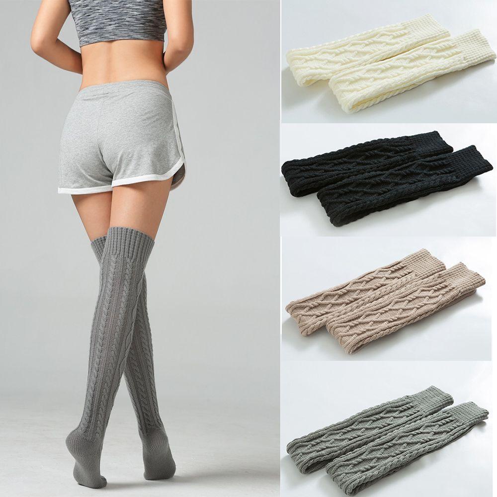 Tất Len Dài Giữ Ấm Chân Mùa Đông Cho Nữ