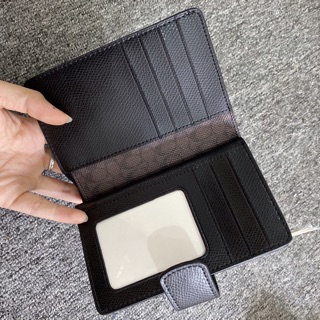 VÍ COACH DA THẬT SIZE TRUNG