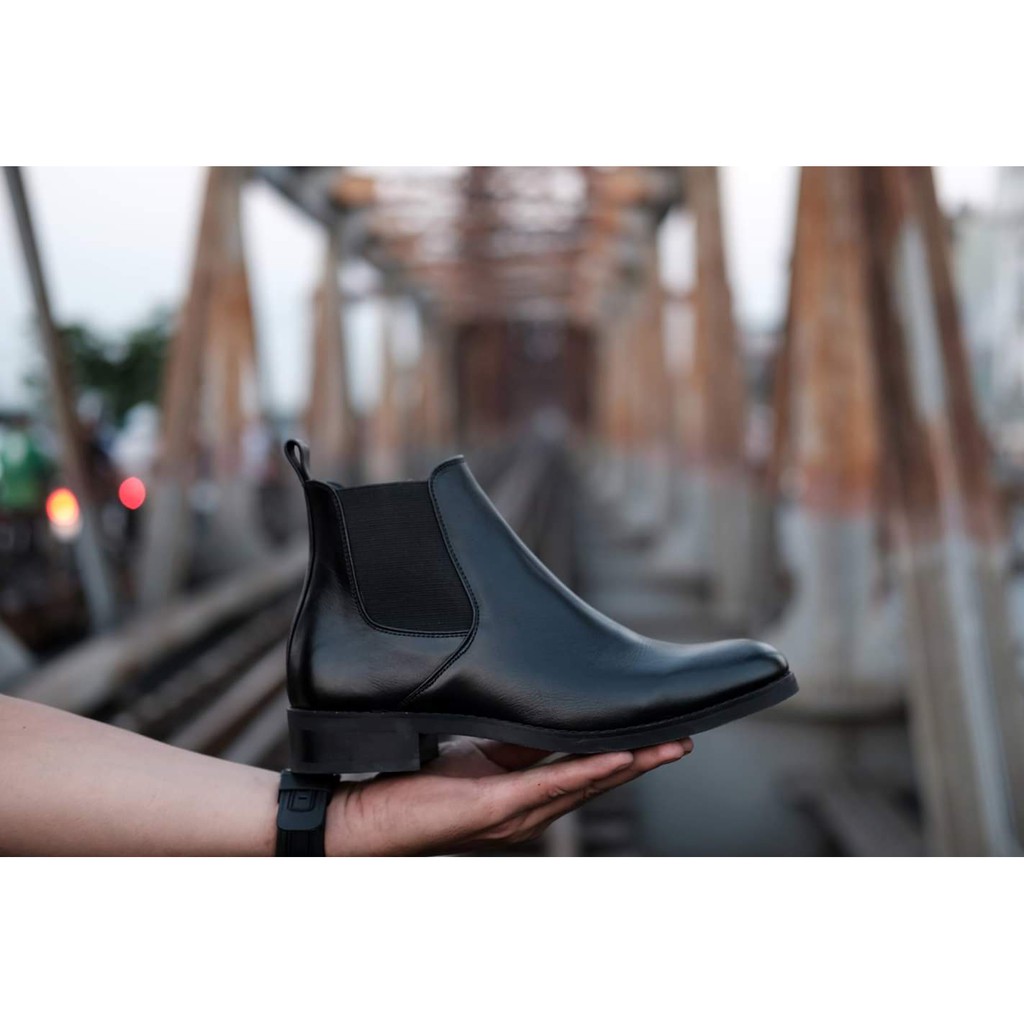 giày boot nam da cao cấp cổ thấp đi êm chân thoáng khí không đổ mồ hôi chân | BigBuy360 - bigbuy360.vn