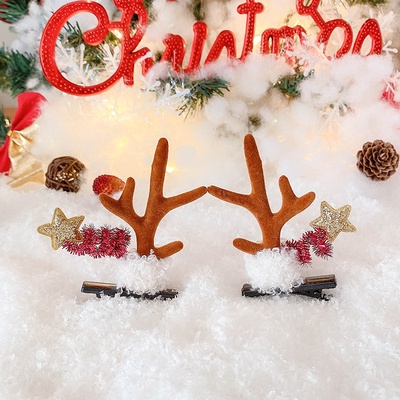 Kẹp Tóc Hình Nón Giáng Sinh Hoạt Hình Phong Cách Hàn Quốc Cho Nữ