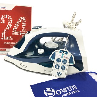 [HÀNG CHÍNH HÃNG - BẢO HÀNH 12 THÁNG] Bàn Là Hơi Nước Sowun SW 408 (1900W)