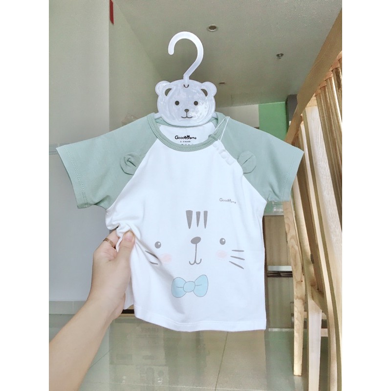 Good mama - Áo cộc cho bé vải sợi tre size từ 6-9/9-12/12-18/18-24m