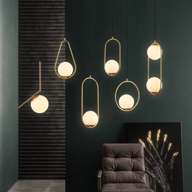 (Bảo hành 2 năm) Đèn thả mặt trăng decor, trang trí phòng ngủ phòng khách, LED,Acrylic HTDT-03