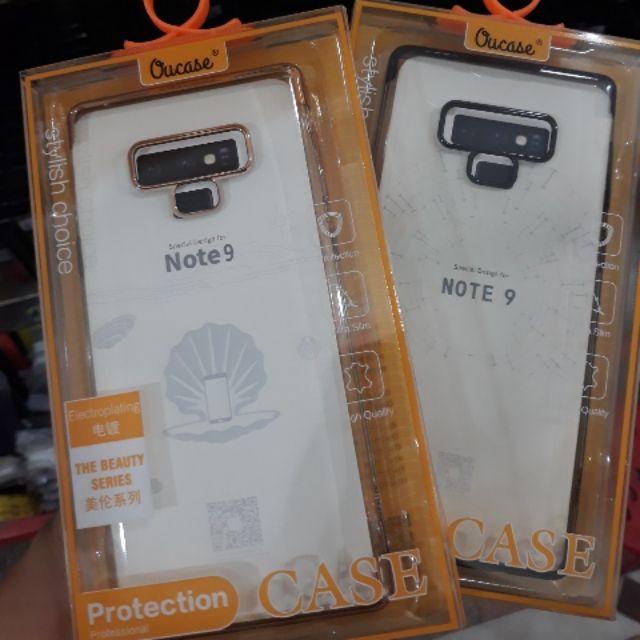 Ốp lưng dẻo silicon viền màu cho samsung Note 9 chính hãng OU CASE