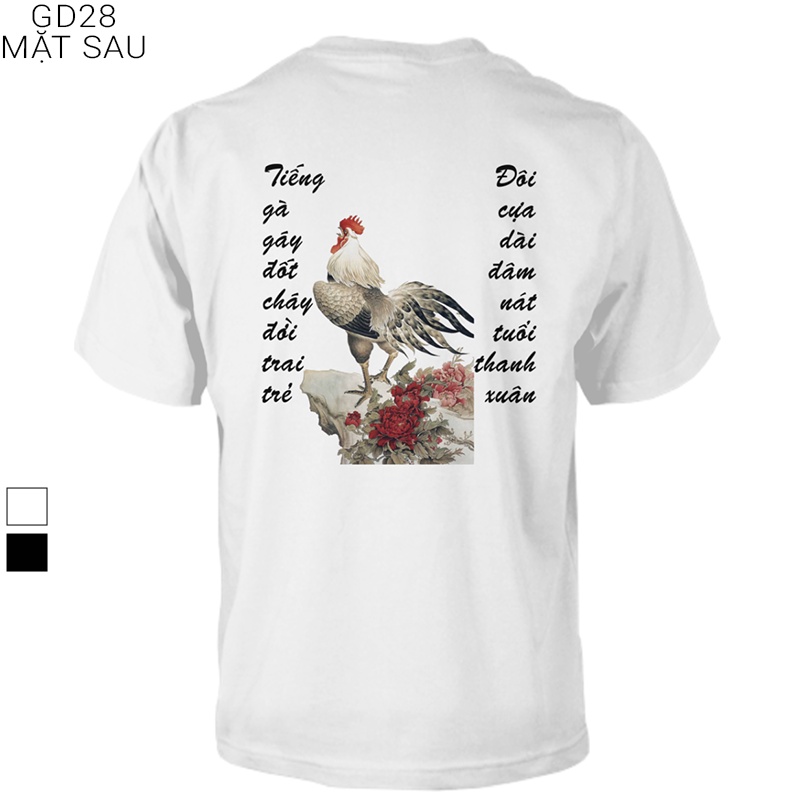 Áo thun nam - Áo gà - đôi cựa dài đam nát thanh xuân GD28