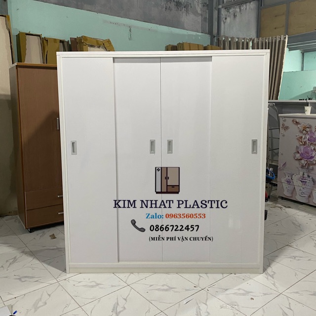 Tủ quần áo nhựa Đài Loan cửa lùa freeship tphcm