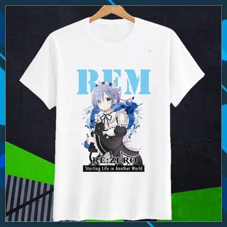 🔥Siêu Rẻ🔥 Áo thun anie Re:Zero Rem Art - CODE06