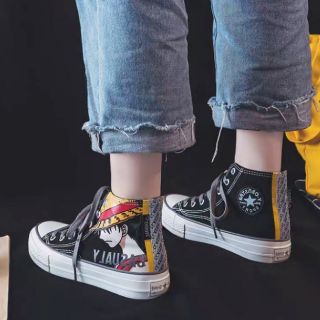 Giày thể thao nữ phản quang gót sau phong cách