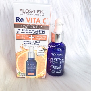 Serum Trắng Da Chống Lão Hoá floslekk Re vita C hàng balan nội địa 30ml