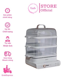 Nồi hấp thực phẩm uringo 3 tầng dung tích 18l siêu tiện lợi - chính hãng