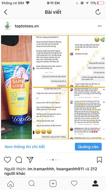 Kem chống nắng Sunlook SPF50 chống nước, chống nắng phổ rộng cho mặt và cơ thể