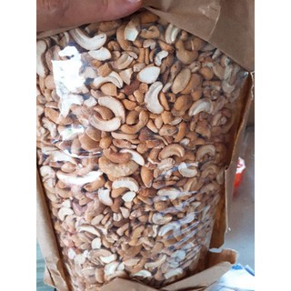 500g Hạt điều rang bị vỡ LOẠI NGON còn vỏ- hạt điều bể