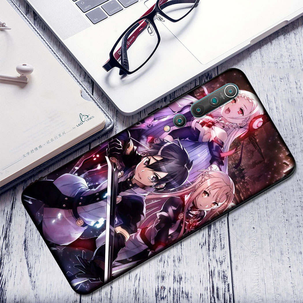 Mềm Ốp Lưng Sword Art Online Nhiều Mẫu Mã Cho Điện Thoại Redmi Note 9s 9 K30 Pro Max Poco X2 9a 9c Iq26