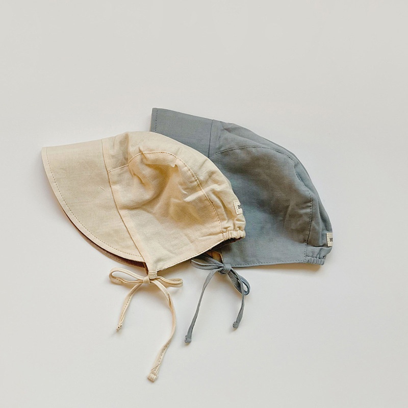 Mũ cotton mềm chống nắng thời trang mùa hè cho bé tùy chọn màu sắc