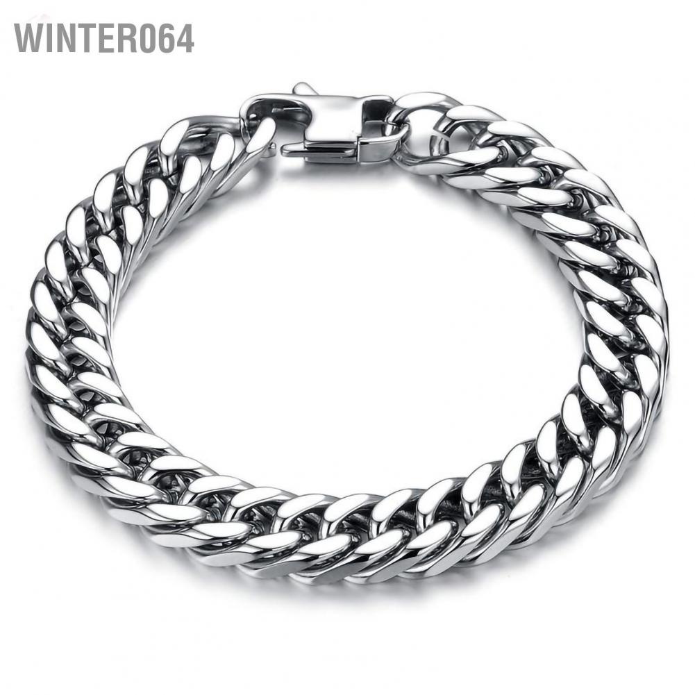 Vòng đeo tay bằng thép titan Nam giới Vòng đeo tay bằng thép titan Thời trang Cổ điển Thanh lịch Trang sức Phụ kiện Quà tặng sinh nhật Winter064