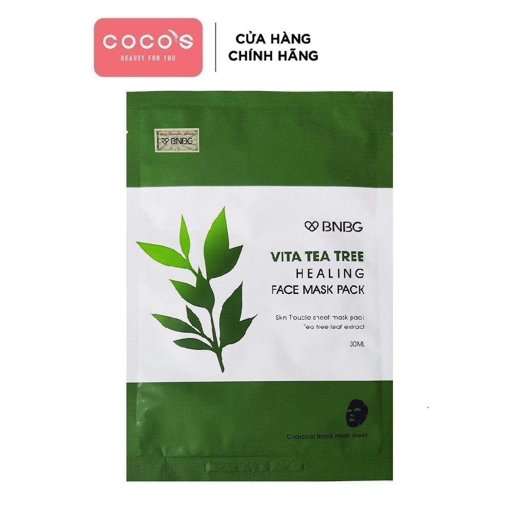 Mặt Nạ Giấy Chiết Xuất Tràm Trà Dành Cho Da Mụn BNBG Vita Tea Tree Healing Facial Mask 30ml -