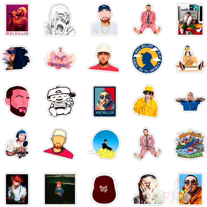 ❉ Mac Miller ：Blue Slide Park - POP Singer Rapper Stickers ❉ 50Pcs/Set DIY Fashion Luggage Laptop Skateboard Decals Doodle Stickers
