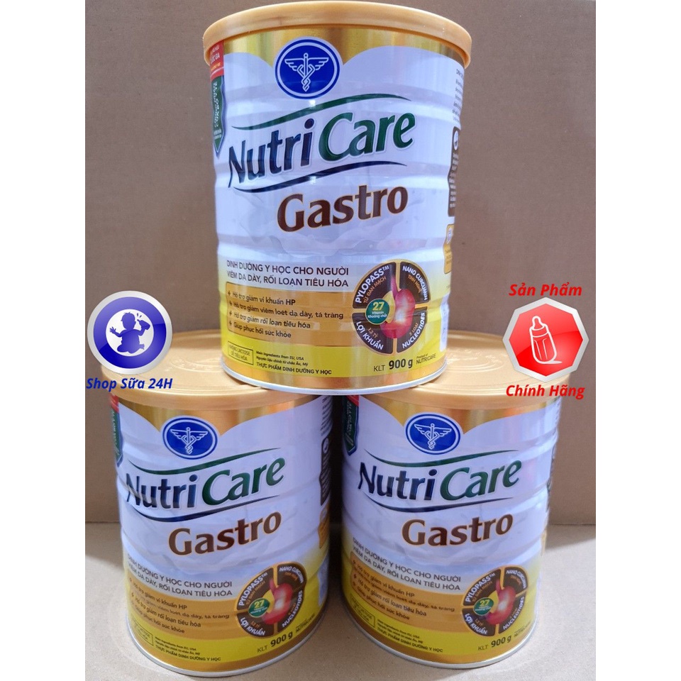 Sữa bột Nutricare Gastro cho người viêm dạ dày, rối loạn tiêu hoá (900g)