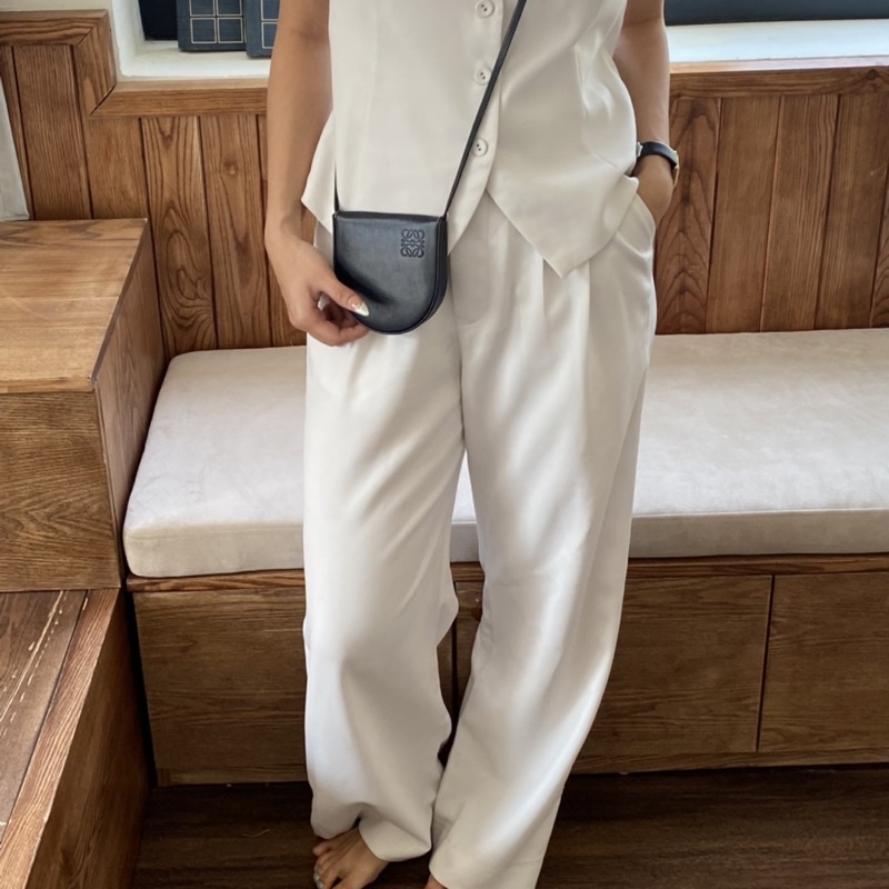 QUẦN SUÔNG NỮ - HEEBYOHI - Cạp Cao Dáng Hàn Quốc Có Chun Phía Sau