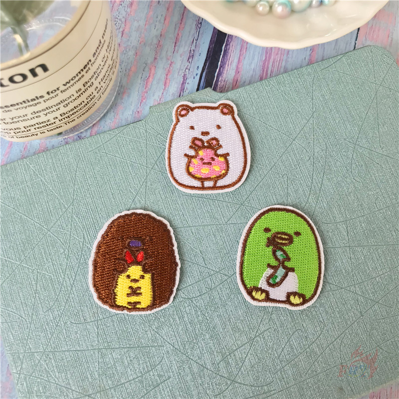 ☸ Sumikkogurashi Series 01 - Cartoon Animals Iron-On Patch ☸ 1Pc DIY Sew on Iron on Badges Patches