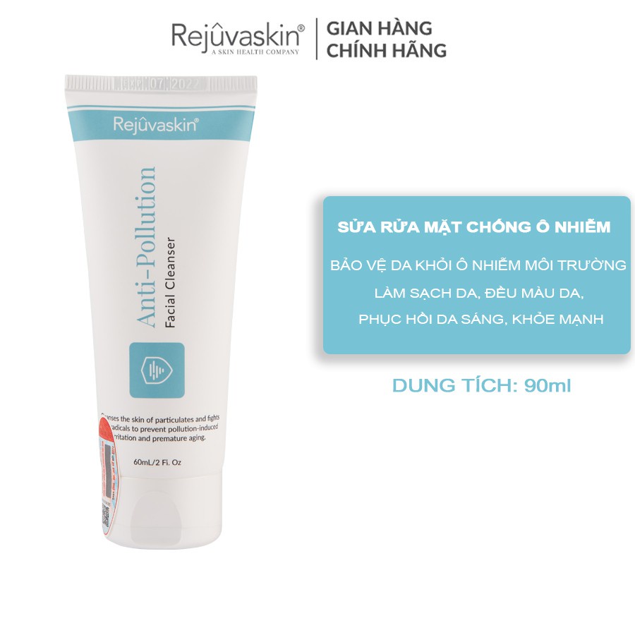 Sữa rửa mặt chống ô nhiễm Anti-Pollution 60ml của REJUVASKIN