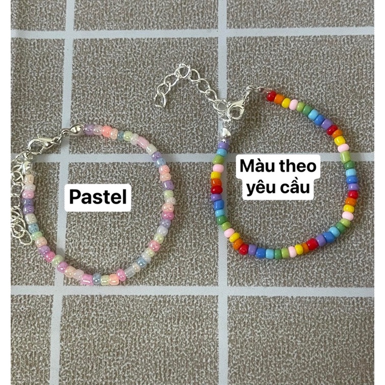 Vòng hạt cườm màu sắc (customize màu theo yêu cầu )