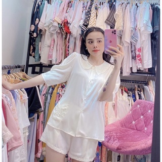 BỘ LỤA ĐÙI TIỂU THƯ VÀNG CAO CẤP
