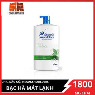 Dầu gội Head&Shoulders Bạc hà 1800ml