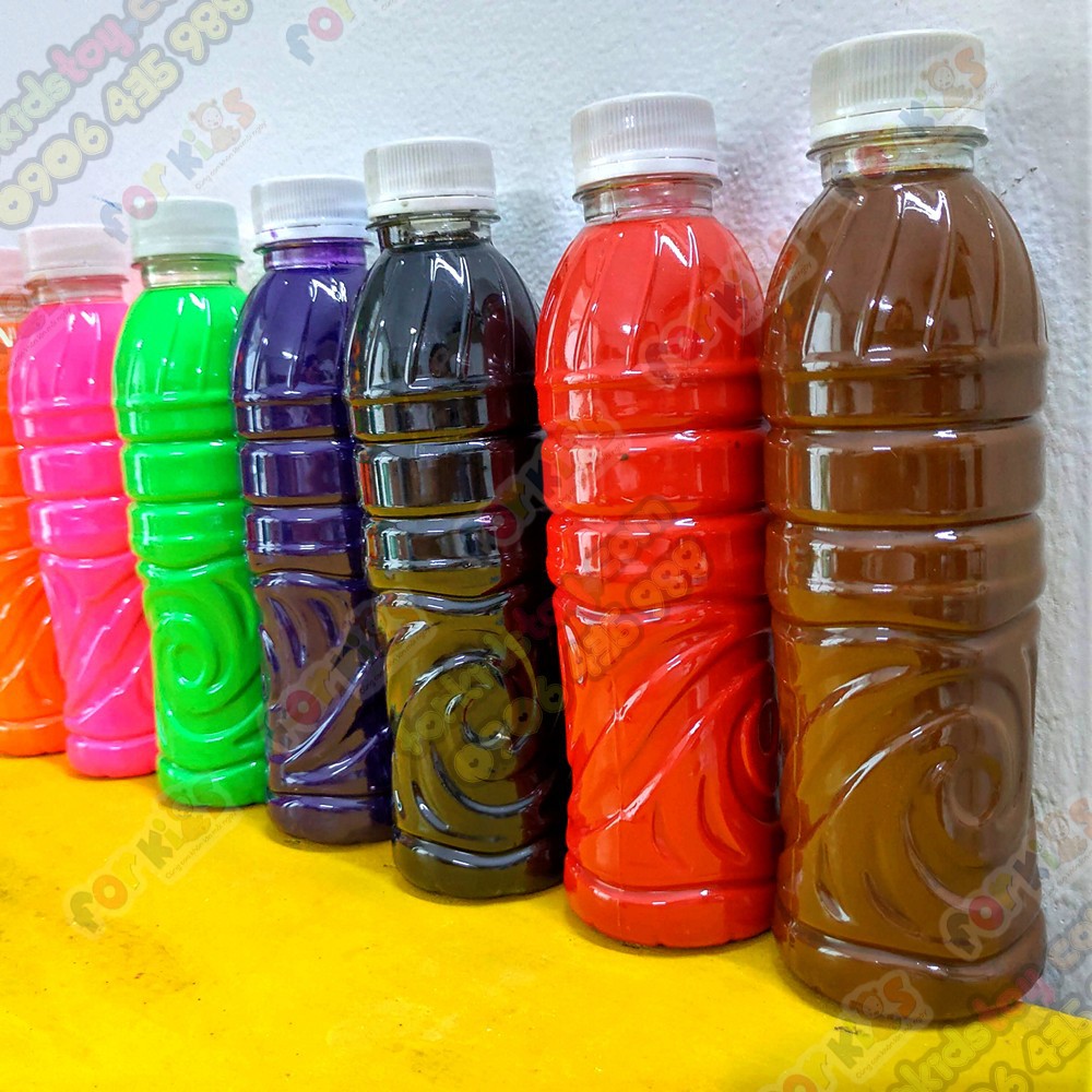 Màu nước loại tốt, tô tượng, tô màu nước, tô tranh gỗ, chai 500ml