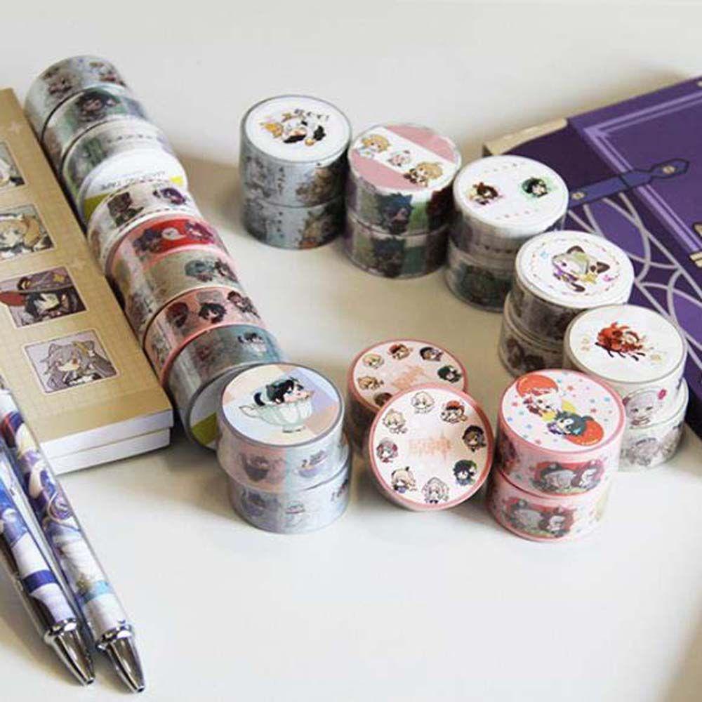 Băng Keo Dán Họa Tiết Hoạt Hình Anime Genshin Impact 2cm*5m Dùng Trang Trí